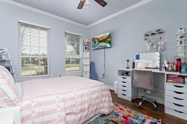 Bedroom, Home Office, Interior, Wood Texture Flooring
