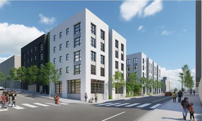 Exterior, Facade, Condo Building