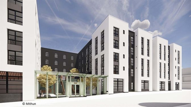 Exterior, Facade, Modern