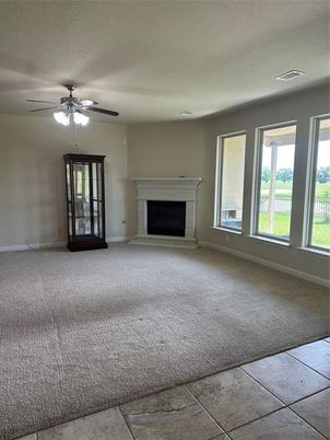 Empty room, Fireplace, Interior