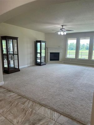 Empty room, Fireplace, Interior