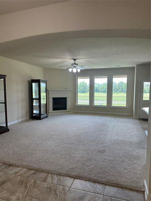 Empty room, Fireplace, Interior