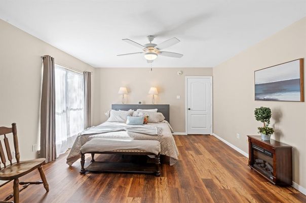 Bedroom, Interior, Wood Texture Flooring