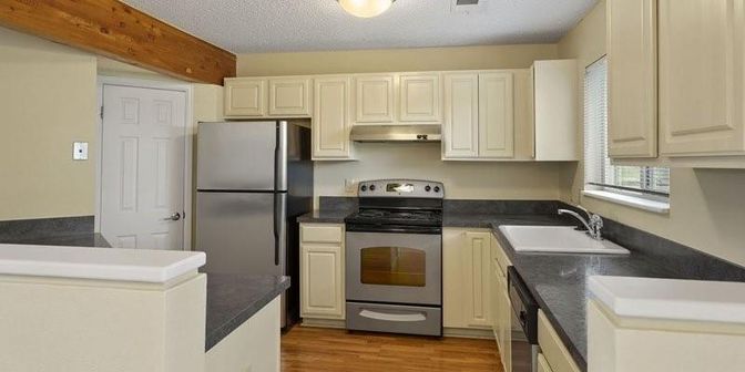 Interior, Kitchen, Wooden Beams, Wood Texture Flooring