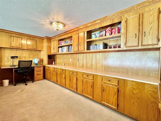 Home Office, Interior, Wooden Walls