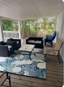 Exterior, Wood Texture Flooring