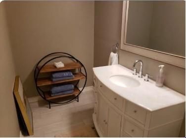 Bathroom, Interior, Wood Texture Flooring