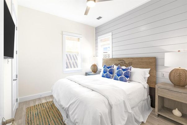 Bedroom, Interior, Wood Texture Flooring
