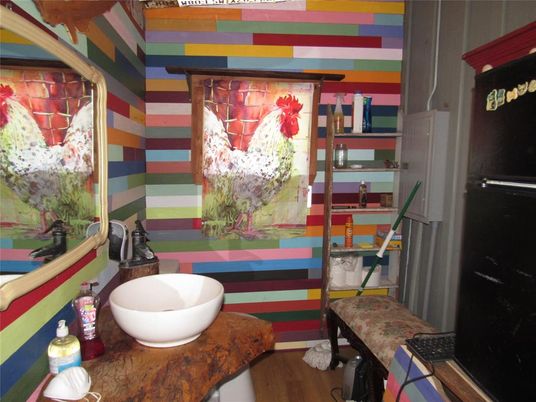 Bathroom, Interior, Wood Texture Flooring