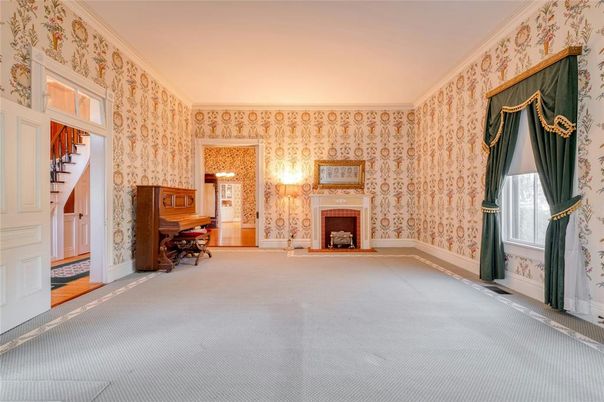 Fireplace, Interior, Piano