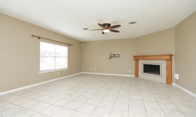 Empty room, Fireplace, Interior