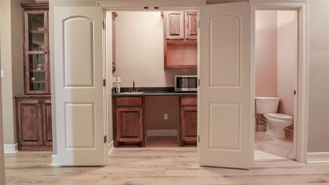 Bathroom, Interior, Wood Texture Flooring