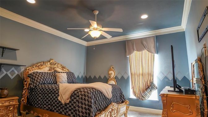 Bedroom, Interior, Recessed Lighting