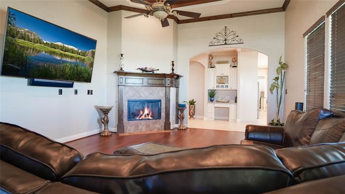 Fireplace, Interior, Living room, Wood Texture Flooring