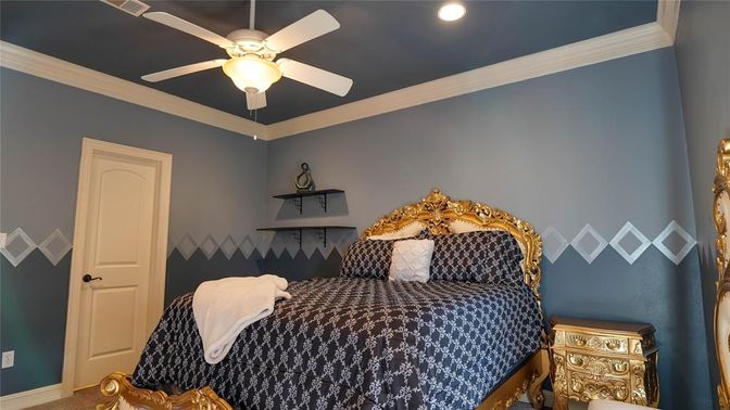 Bedroom, Interior, Recessed Lighting