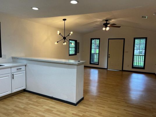 Interior, Pendant Lights, Recessed Lighting, Wood Texture Flooring