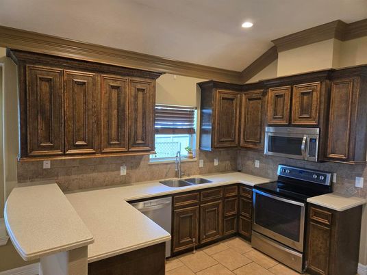 Interior, Kitchen, Recessed Lighting, Stainless Steel Appliances