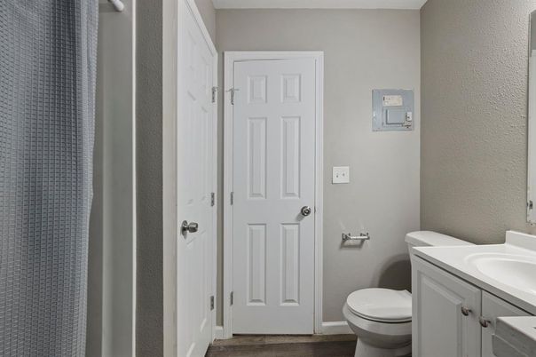 Bathroom, Interior, Wood Texture Flooring