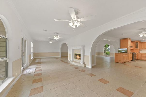 Empty room, Fireplace, Interior, Kitchen