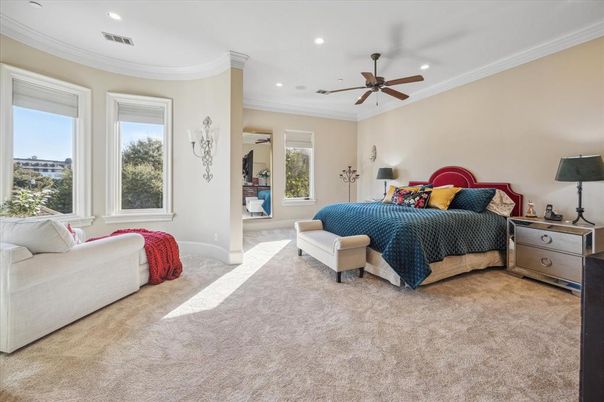 Bedroom, Interior, Recessed Lighting