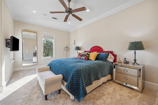 Bedroom, Interior, Recessed Lighting