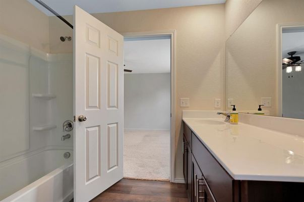 Bathroom, Interior, Wood Texture Flooring