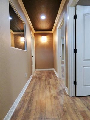 Elevator, Interior, Recessed Lighting, Wooden Ceilings, Wood Texture Flooring, Wooden Walls