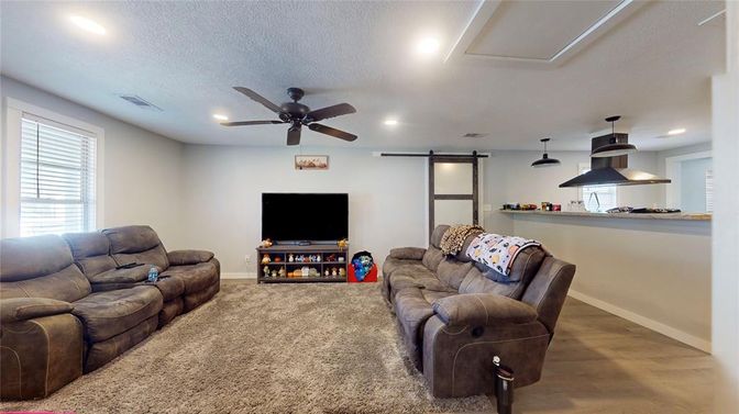 Interior, Living room, Recessed Lighting