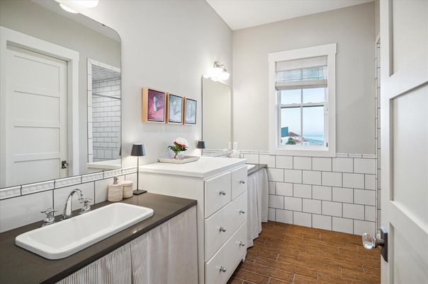 Bathroom, Interior, Wood Texture Flooring