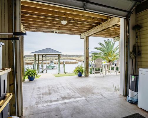 Exterior, Water, Wooden Beams
