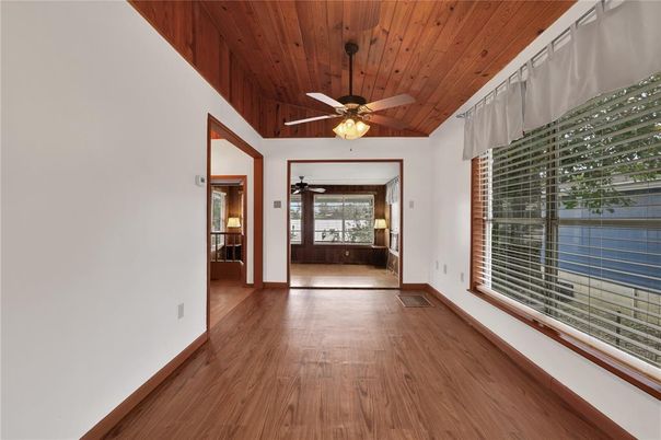 Empty room, Interior, Wooden Ceilings, Wood Texture Flooring
