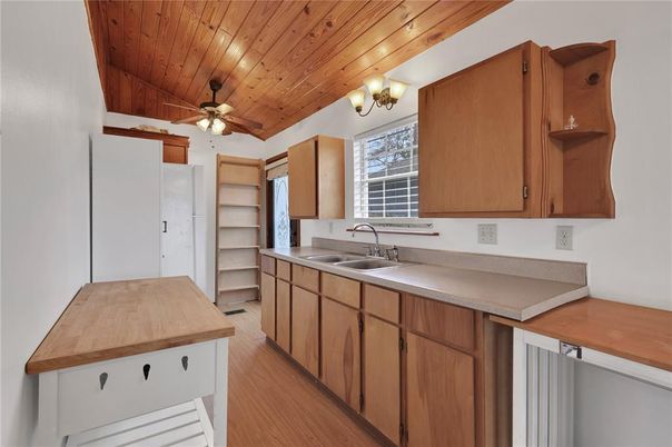 Interior, Kitchen, Wooden Ceilings, Wood Texture Flooring