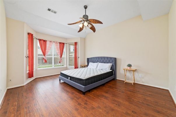 Bedroom, Interior, Wood Texture Flooring