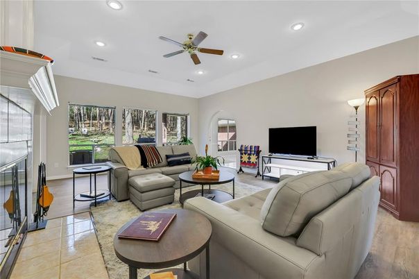 Interior, Living room, Recessed Lighting