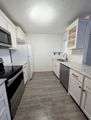 Interior, Kitchen, Wood Texture Flooring