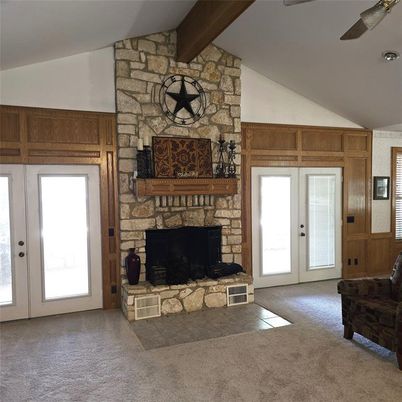 Fireplace, Interior, Stone Walls