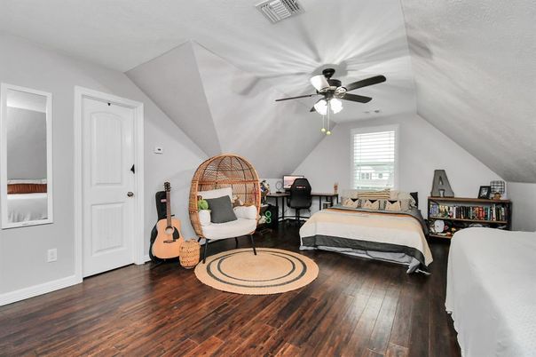Bedroom, Interior, Wood Texture Flooring