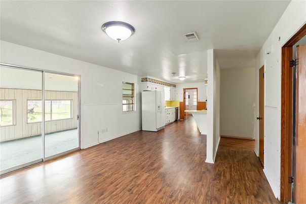 Empty room, Interior, Kitchen, Wood Texture Flooring