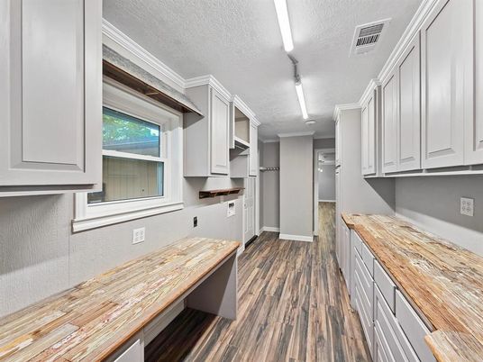 Interior, Kitchen, Wood Texture Flooring
