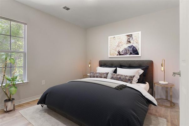 Bedroom, Interior, Wood Texture Flooring