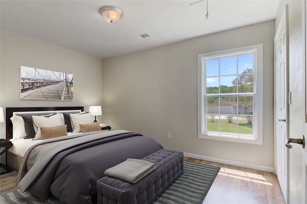 Bedroom, Interior, Wood Texture Flooring