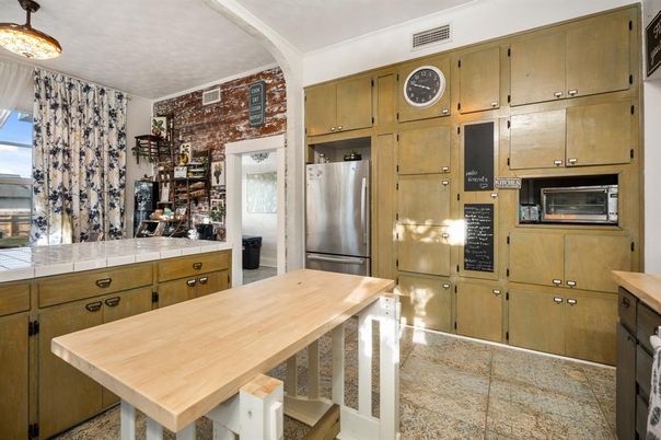 Interior, Kitchen, Stainless Steel Appliances, Tile Countertops