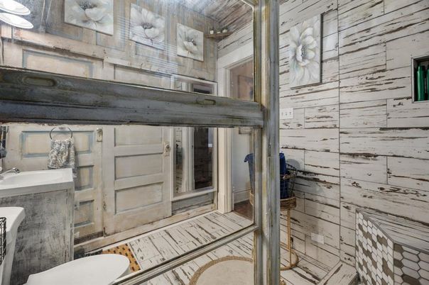 Bathroom, Interior, Wooden Walls