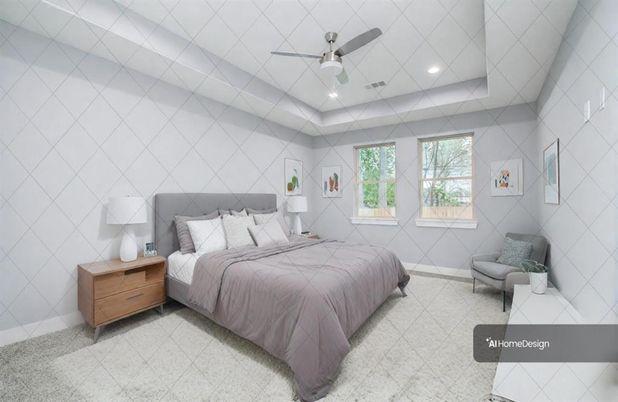 Bedroom, Interior, Recessed Lighting