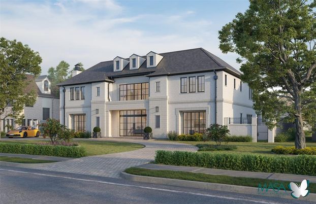 Attached, Exterior, Facade, French Provincial