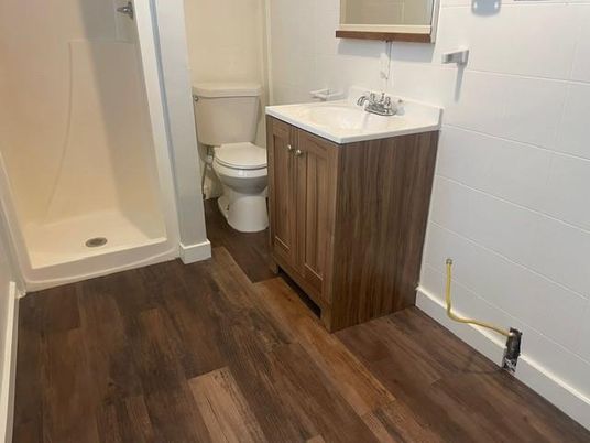 Bathroom, Interior, Wood Texture Flooring