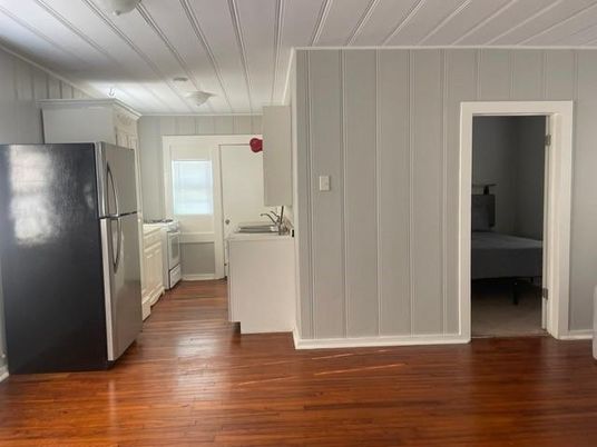 Interior, Kitchen, Wood Texture Flooring