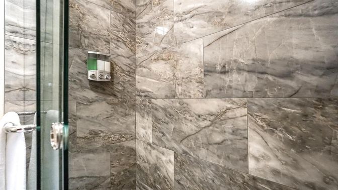 Bathroom, Glass Shower, Interior