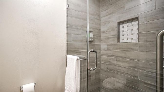 Bathroom, Glass Shower, Interior