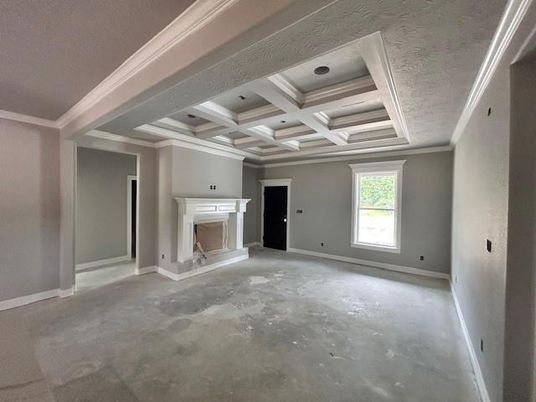 Empty room, Fireplace, Interior